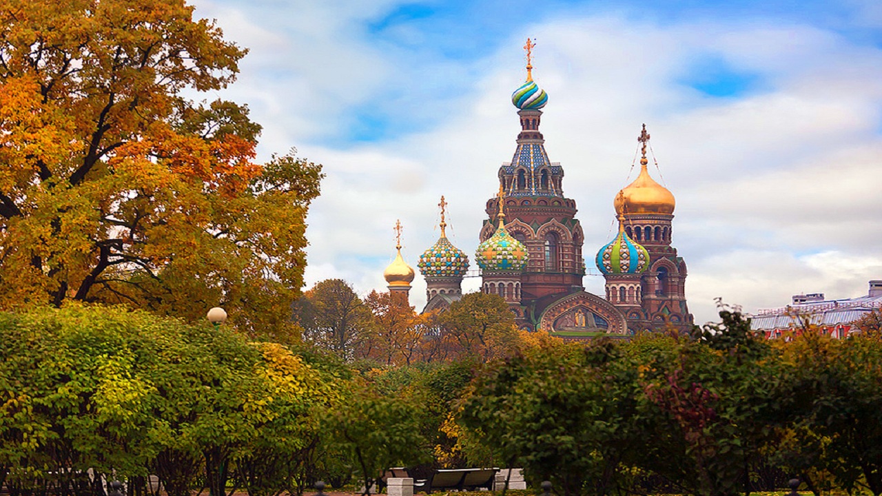 Никольский собор Санкт Петербург Золотая осень